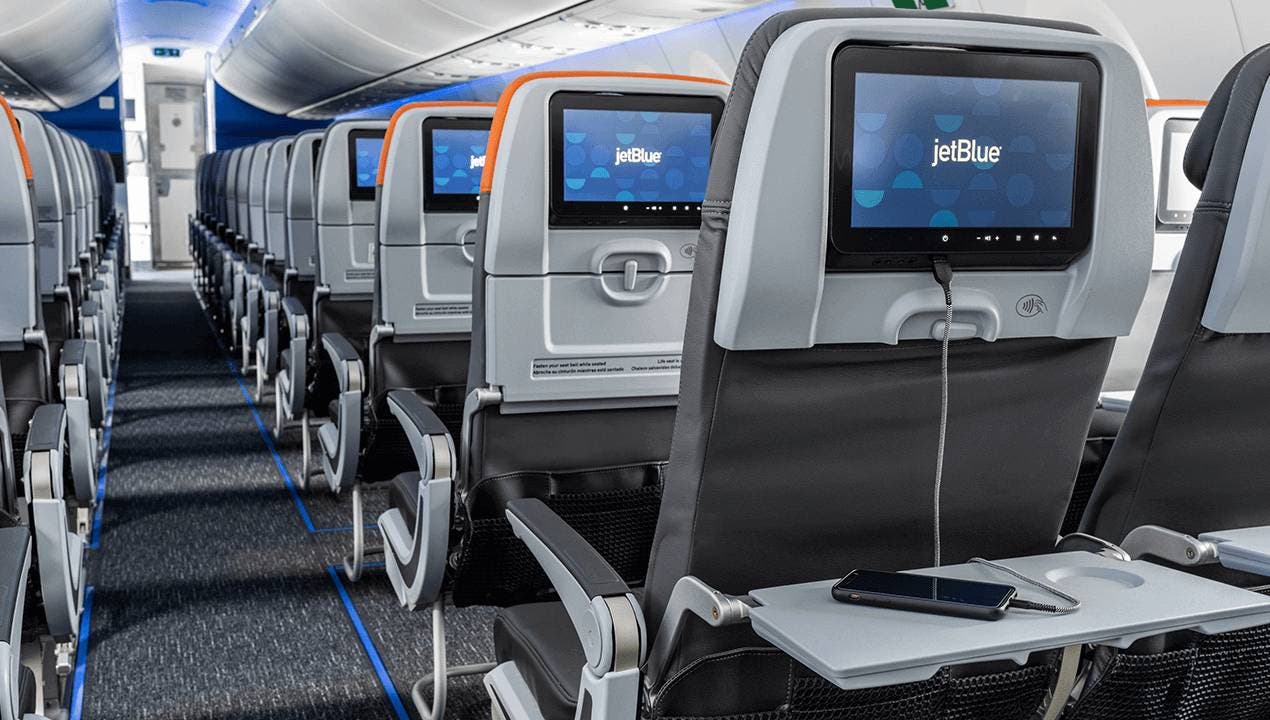 aircraft seats on jetblue